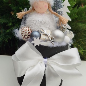 Karácsonyi asztaldísz, Otthon & Életmód, Dekoráció, Asztal és polc dekoráció, Asztaldísz, Virágkötés, MESKA