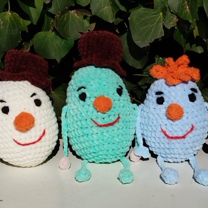 Húsvétii asztaldísz, amigurumi állatka, Otthon & Életmód, Dekoráció, Asztal és polc dekoráció, Asztaldísz, Horgolás, MESKA