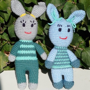 Húsvétii asztaldísz, amigurumi állatka, Otthon & Életmód, Dekoráció, Asztal és polc dekoráció, Asztaldísz, Horgolás, MESKA