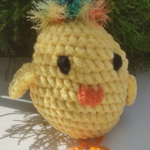 Húsvétii asztaldísz, amigurumi állatka, Otthon & Életmód, Dekoráció, Asztal és polc dekoráció, Asztaldísz, Horgolás, MESKA