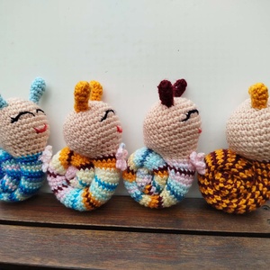 Amigurumi csigabiga - Meska.hu