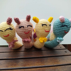  Amigurumi csigabiga - Meska.hu