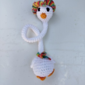  Amigurumi  hosszúnyakú kacsa - otthon & életmód - dekoráció - dísztárgy - Meska.hu