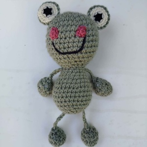  Amigurumi  béka - Meska.hu