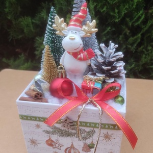 Karácsonyi asztaldísz, adventi koszorú - Meska.hu