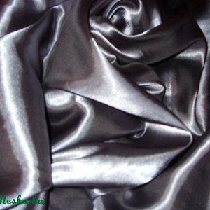 Elegáns grafit szürke szatén 150 cm 990.-Ft, Kellékek & szerszámok, Méteráru, Selyem, Varrás, Varrás, Mindenmás, MESKA