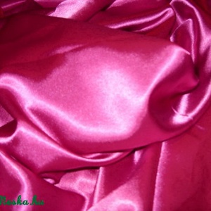 Dekoratív nagyon pink-erős ciklámen stretch szatén  150 cm széles - kellékek & szerszámok - méteráru - selyem - Meska.hu