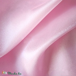Ciklámen és bébi  rózsaszín és nagyon pink szatén 150 cm 990.-Ft - kellékek & szerszámok - méteráru - selyem - Meska.hu