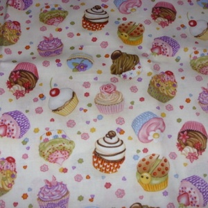 Muffinos USA egyedi Design textil:o)  57,5 x 30 cm minőségi textil  USA design  - kellékek & szerszámok - méteráru - pamut - Meska.hu