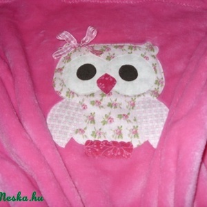 Baba látogatásra is - Tündéri patchwork baglyos egyedi  babatakaró névvel is - 3D - több méretben és színben , Otthon & Életmód, Babaszoba, gyerekszoba, Babatakaró, gyerek pléd, Varrás, MESKA