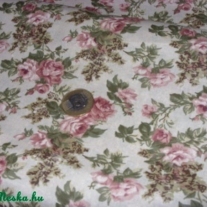 Romantikus vintage rózsás - 3 féle design textil 70 x 50 cm minőségi   - kellékek & szerszámok - méteráru - pamut - Meska.hu