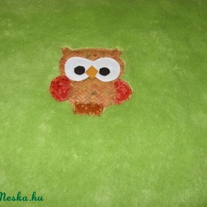 Baba takaró - látogatásra is - Tündéri patchwork baglyos egyedi  babatakaró névvel is - 3D - több méretben és színben  - otthon & életmód - babaszoba, gyerekszoba - babatakaró, gyerek pléd - Meska.hu