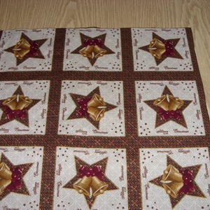 9 db-os kis blokkos karácsonyi  USA design minőségi textil:  30 x 30 cm  - méteráru - pamut - Meska.hu