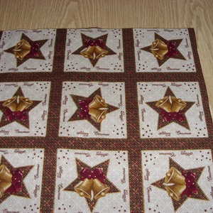 9 db-os kis blokkos karácsonyi  USA design minőségi textil:  30 x 30 cm  - Meska.hu