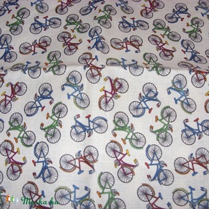 Kerékpár mintás - több féle design textil 70 x 50 cm minőségi  textil - kellékek & szerszámok - méteráru - pamut - Meska.hu