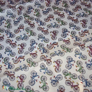 Kerékpár mintás - több féle design textil 70 x 50 cm minőségi  textil - kellékek & szerszámok - méteráru - pamut - Meska.hu