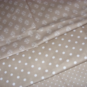 Bézs - drapp - natúr - több féle design textil 70 x 50 cm minőségi  textil - kellékek & szerszámok - méteráru - pamut - Meska.hu
