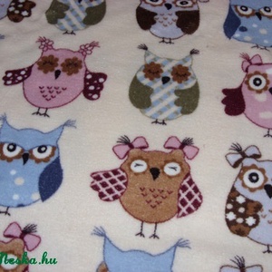 Puha wellsoft baba takaró - nagy baglyos  -  - Meska.hu