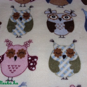 Puha wellsoft baba takaró - nagy baglyos  -  - Meska.hu