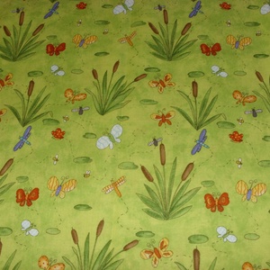  Mező - gombák- virágok USA egyedi Design textil:o)  55 x 30 cm minőségi textil  USA design  - kellékek & szerszámok - méteráru - pamut - Meska.hu