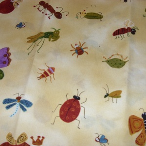 Lepkék - bogarak USA egyedi Design textil:o)  55 x 30 cm minőségi textil  USA design  - kellékek & szerszámok - méteráru - pamut - Meska.hu