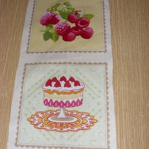 2 db-os sütis -gyümölcsös blokk több féle minőségi USA egyedi Design textil:o)  30 x 15 cm  - kellékek & szerszámok - méteráru - pamut - Meska.hu