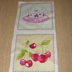 2 db-os sütis -gyümölcsös blokk több féle minőségi USA egyedi Design textil:o)  30 x 15 cm  - kellékek & szerszámok - méteráru - pamut - Meska.hu