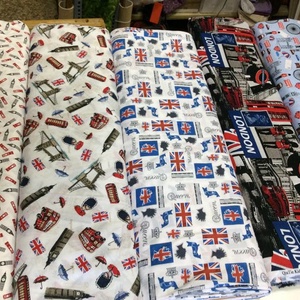 5 féle ANGLIA ÉS LONDON  patchwork holland design textil 75 x 30 cm minőségi  USA design  - kellékek & szerszámok - méteráru - pamut - Meska.hu