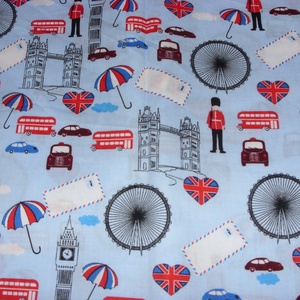 5 féle ANGLIA ÉS LONDON  patchwork holland design textil 75 x 30 cm minőségi  USA design  - kellékek & szerszámok - méteráru - pamut - Meska.hu