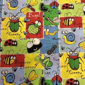 Lepkék - bogarak USA egyedi Design textil:o)  55 x 30 cm minőségi textil  USA design  - kellékek & szerszámok - méteráru - pamut - Meska.hu