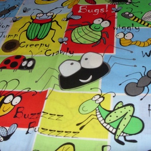 Lepkék - bogarak USA egyedi Design textil:o)  55 x 30 cm minőségi textil  USA design  - kellékek & szerszámok - méteráru - pamut - Meska.hu