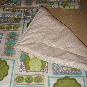 Babab látogatásra is - Bébi 2 méretű bélelt ágynemű szett design textil - otthon & életmód - babaszoba, gyerekszoba - Meska.hu