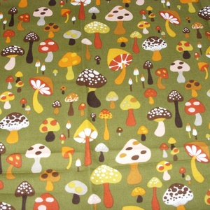  Mező - gombák- virágok USA egyedi Design textil:o)  55 x 30 cm minőségi textil  USA design  - kellékek & szerszámok - méteráru - pamut - Meska.hu