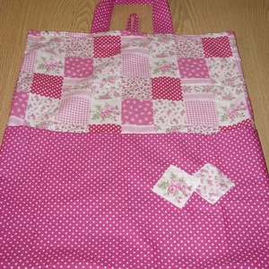 Füles Ovis ruha zsák - patchwork ovis jellel  100% design pamutvászon -10 féle rendelhető textilből - játék & sport - ovis felszerelés - Meska.hu