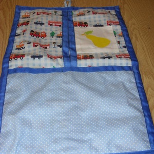 Ovis ruha zsák vállfás 4 zsebes - patchwork ovis jellel  100% design pamutvászon -10 féle rendelhető textilből -  - Meska.hu
