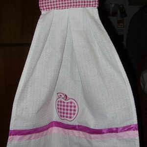 Csajos - csinos almás - pink kombó design törlő , Otthon & Életmód, Konyharuha & Törlőkendő, Konyhafelszerelés, tálalás, Varrás, MESKA