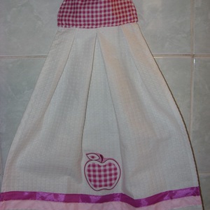 Csajos - csinos almás - pink kombó design törlő  - otthon & életmód - konyhafelszerelés, tálalás - Meska.hu