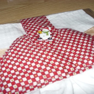 Karácsonyi piros-fehér-arany kombó design törlő fenyőfa applikációval - otthon & életmód - konyhafelszerelés, tálalás - konyhai textil - konyharuha & törlőkendő - Meska.hu