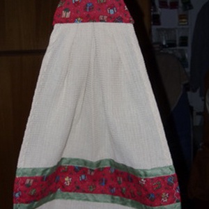 Karácsonyi piros-zöld kombó törlő ajándék csomag mintás USA design textil díszítéssel, Karácsony, Karácsonyi lakásdekoráció, Varrás, MESKA