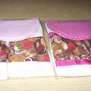Különleges kombó törlő bon-bon design textil díszítéssel 3 színben - otthon & életmód - konyhafelszerelés, tálalás - Meska.hu