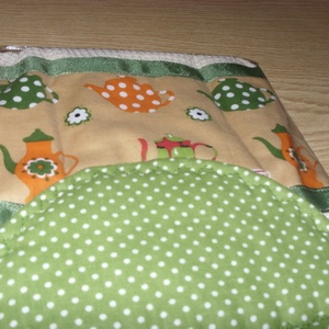 Különleges kombó törlő teás kannás design textil díszítéssel 3 színben - otthon & életmód - konyhafelszerelés, tálalás - Meska.hu
