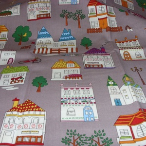 Házikók - jössz Te még az én utcámba :o))) 4 féle  55 x 30 cm minőségi textil  USA design , Kellékek & szerszámok, Méteráru, Pamut, Mindenmás, Varrás, Varrás, MESKA