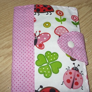 Eü. kis könyv védő borító design textilekből, Otthon & Életmód, Papír, írószer, Egészségügyi kiskönyv borító, Varrás, Patchwork, foltvarrás, MESKA