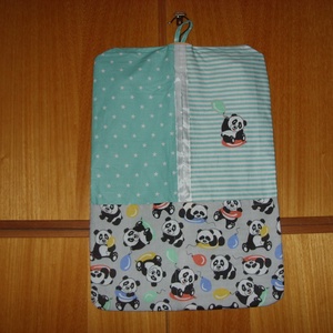 Panda macis különleges uni ovi ruha zsák  100% pamut textil - játék & sport - ovis felszerelés - ovis zsák - Meska.hu
