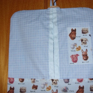 Farm - háztáji állatok különleges uni ovis ruha zsák  100% pamut textil - játék & sport - ovis felszerelés - Meska.hu
