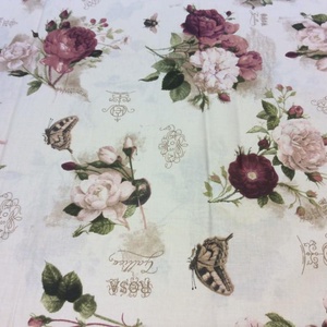 Párizs és sok más vintage design textil  - 100% pamut 140 cm széles  - kellékek & szerszámok - méteráru - pamut - Meska.hu
