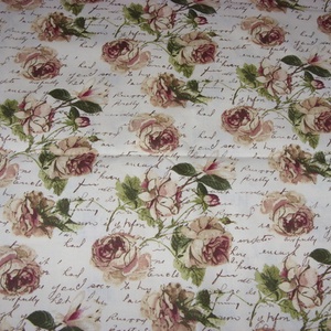 Párizs és sok más vintage design textil  - 100% pamut 140 cm széles , Kellékek & szerszámok, Méteráru, Pamut, Mindenmás, Varrás, Varrás, MESKA