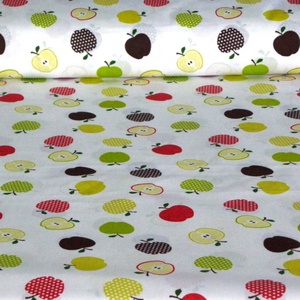 Gyümölcs mánia design textil méterre is 140 cm széles - varrással is - kellékek & szerszámok - méteráru - pamut - Meska.hu