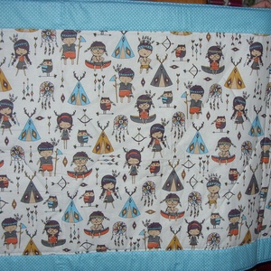 Indiánok - tipik - falvédő - minőségi  170 x 80 cm - otthon & életmód - babaszoba, gyerekszoba - falvédő gyerekszobába - Meska.hu