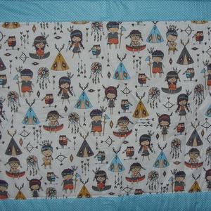 Indiánok - tipik - falvédő - minőségi  170 x 80 cm - otthon & életmód - babaszoba, gyerekszoba - falvédő gyerekszobába - Meska.hu